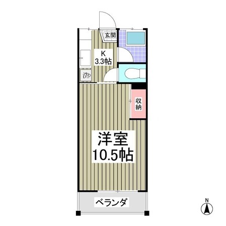 ニュー双葉マンション2号棟の物件間取画像